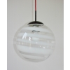 Szklana lampa sufitowa do salonu
